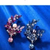 European and American fashionable crystal brooches and pins Application Scenario
